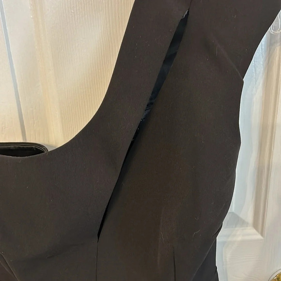 Bardot Women’s (S) Aveline Black One Shoulder Midi Cut Out Fitted Cocktail Dress - Picture 5 of 9